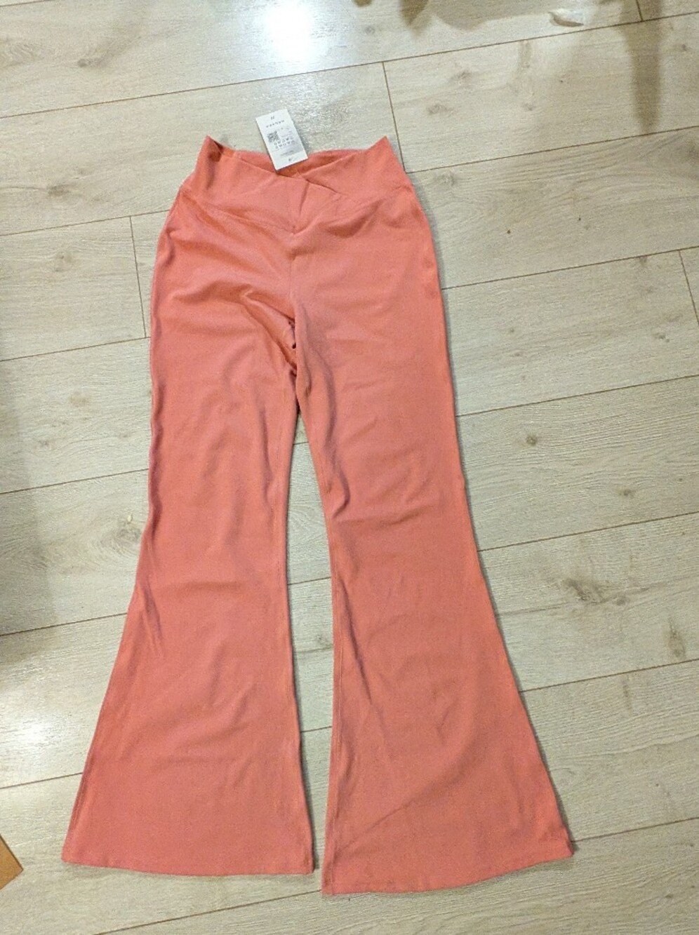 Halara Pink Crossover Flare Leggings BNWT